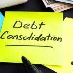 Sticky note with 'Debt Consolidation' written on it, symbolizing effective strategies for managing and eliminating credit card debt