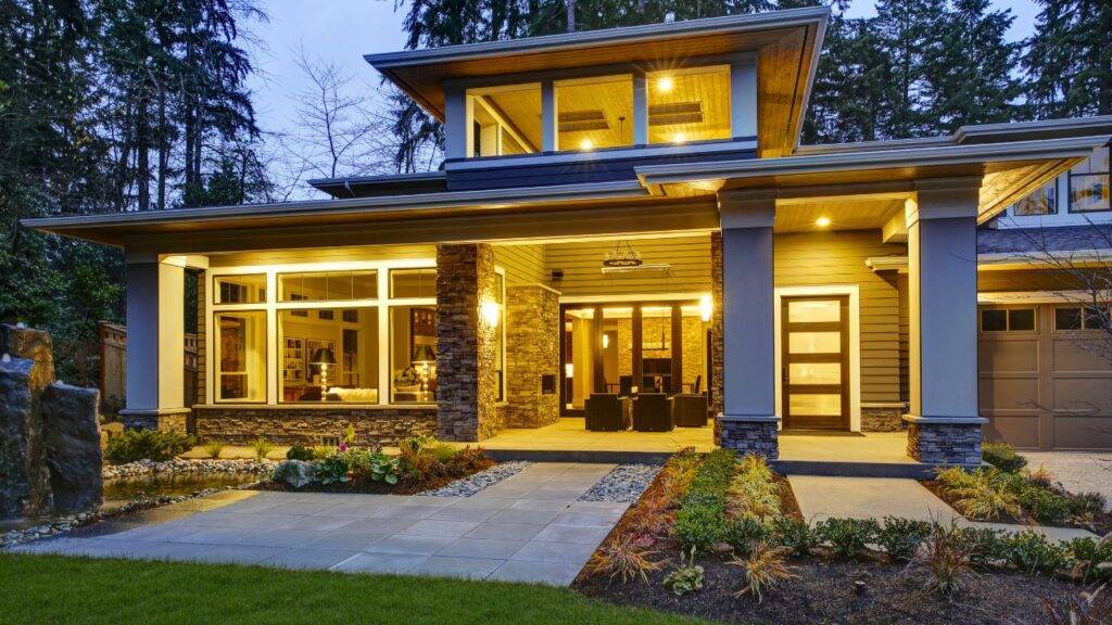 Beautifully lit modern home, emphasizing the importance of mortgage pre-approval as the first step in the homebuying process