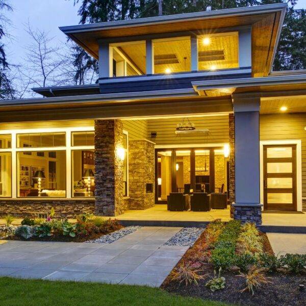 Beautifully lit modern home, emphasizing the importance of mortgage pre-approval as the first step in the homebuying process