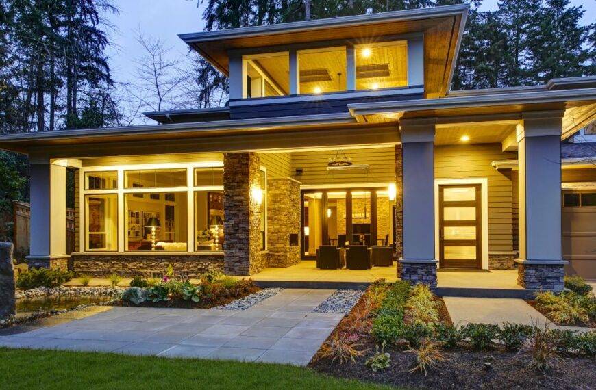 Beautifully lit modern home, emphasizing the importance of mortgage pre-approval as the first step in the homebuying process