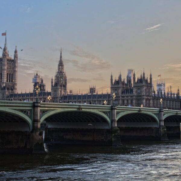 View of the Houses of Parliament in London, symbolizing the rising student loan debt crisis in England