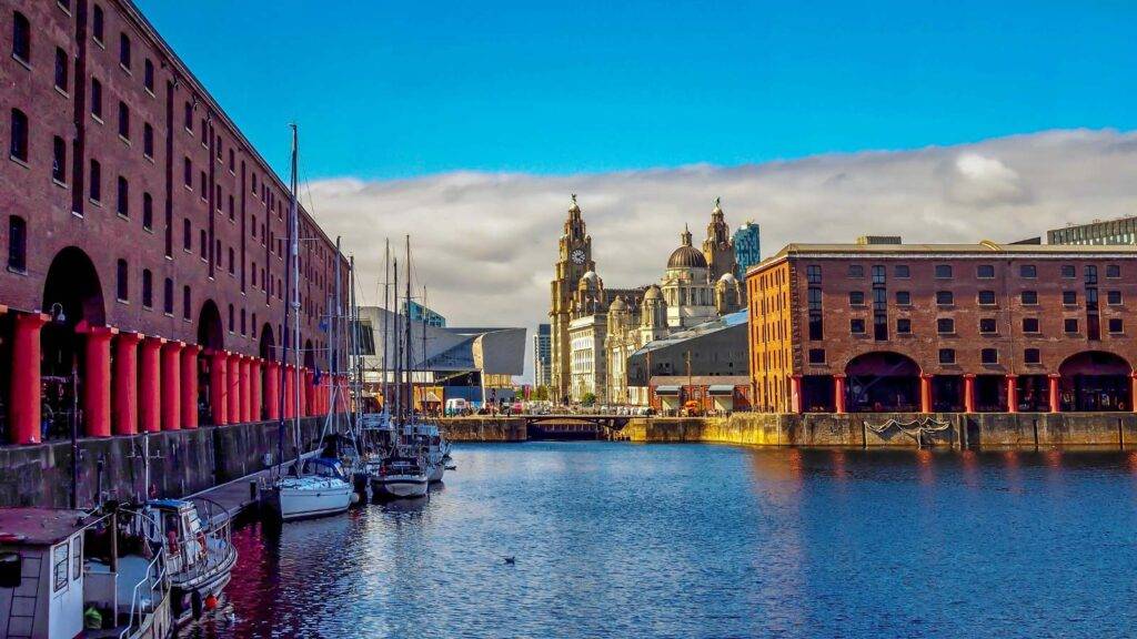 Scenic view of Liverpool waterfront, highlighting the fastest-growing suburbs in terms of property price increases from 2010 to 2024