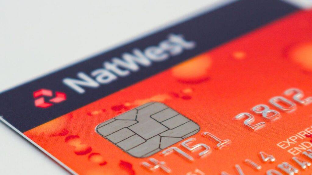 NatWest debit card showcasing business banking with Mettle