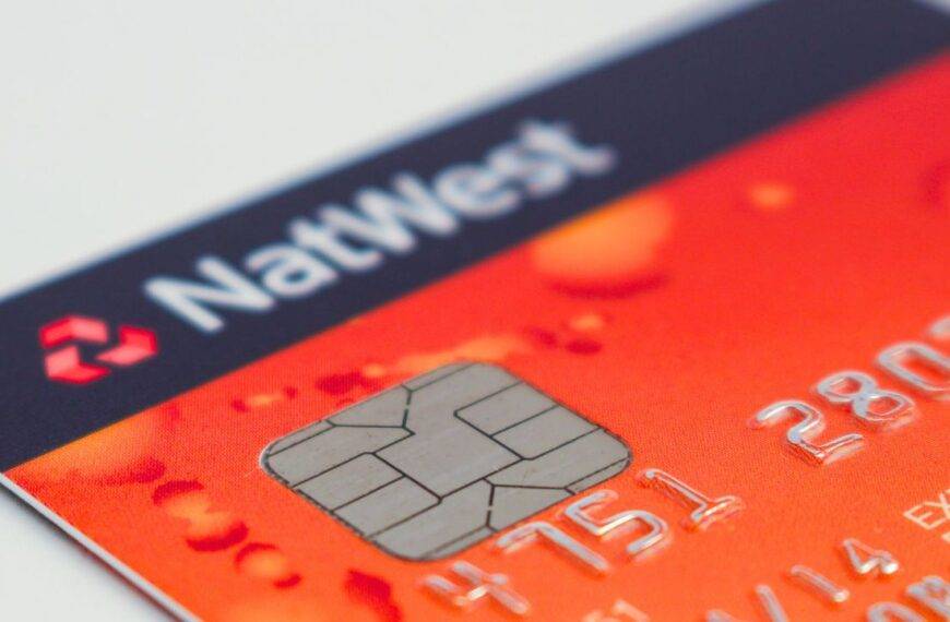 NatWest debit card showcasing business banking with Mettle